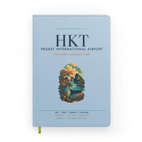 Thumbnail for Phuket International Airport (HKT) design on light blue notebook