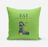 Thumbnail for Pangborn Memorial Airport (EAT) design on light green pillow