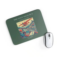Thumbnail for VINTAGE G4415 - The Gold Assay Run - Designed Mouse Pads design on darkgreen rectangle