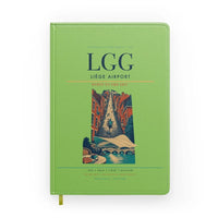 Thumbnail for Liège Airport (LGG) design on light green notebook