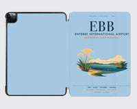 Thumbnail for Entebbe International Airport (EBB) design on light blue ipad tablet case