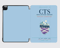 Thumbnail for New Chitose Airport Sapporo (CTS) design on light blue ipad tablet case