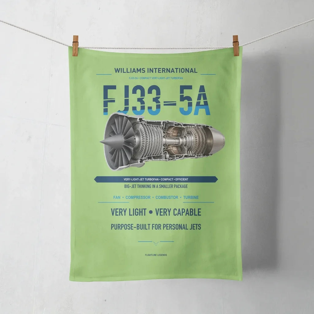 FJ33-5A design on light green towel