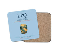 Thumbnail for Luang Prabang International Airport (LPQ) design on light blue 1 piece coaster