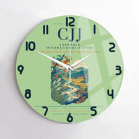 Thumbnail for Cheongju International Airport (CJJ) design on light green no frame wall clock