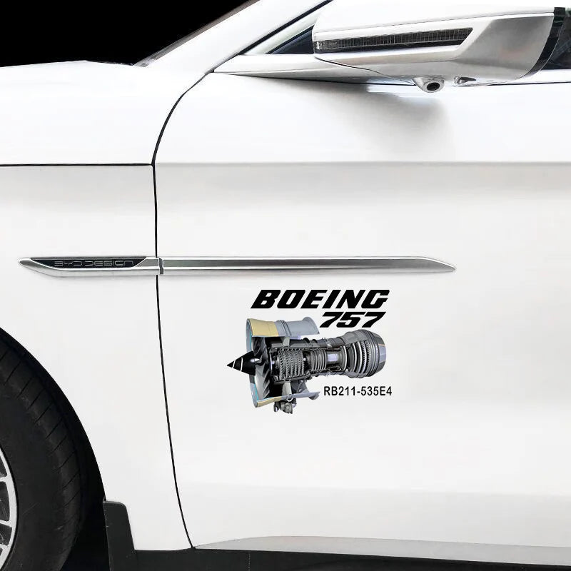 Boeing 757 Car Sticker - view 4