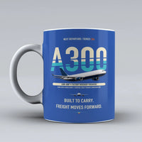 Thumbnail for A300-600F Mug design on blue airbus