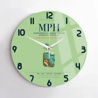 Thumbnail for Godofredo P. Ramos Airport Boracay Caticlan (MPH) design on light green no frame wall clock