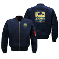 Thumbnail for VINTAGE G4521 - The Barrage Balloon Morning - Bomber Jacket design on blue