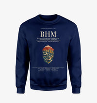 Thumbnail for Birmingham-Shuttlesworth International Airport (BHM) design on navy blue sweatshirt