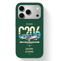 Thumbnail for Cessna 206 Stationair design on dark green magsafe iphone case, for iPhone 17 Pro