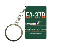Thumbnail for EA-37B Compass Call design on dark green designed key chain, double-side print