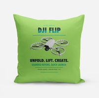 Thumbnail for DJI Flip design on light green pillow