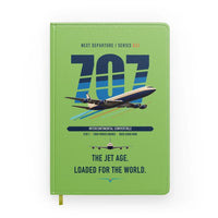 Thumbnail for Boeing 707-320C design on light green notebook