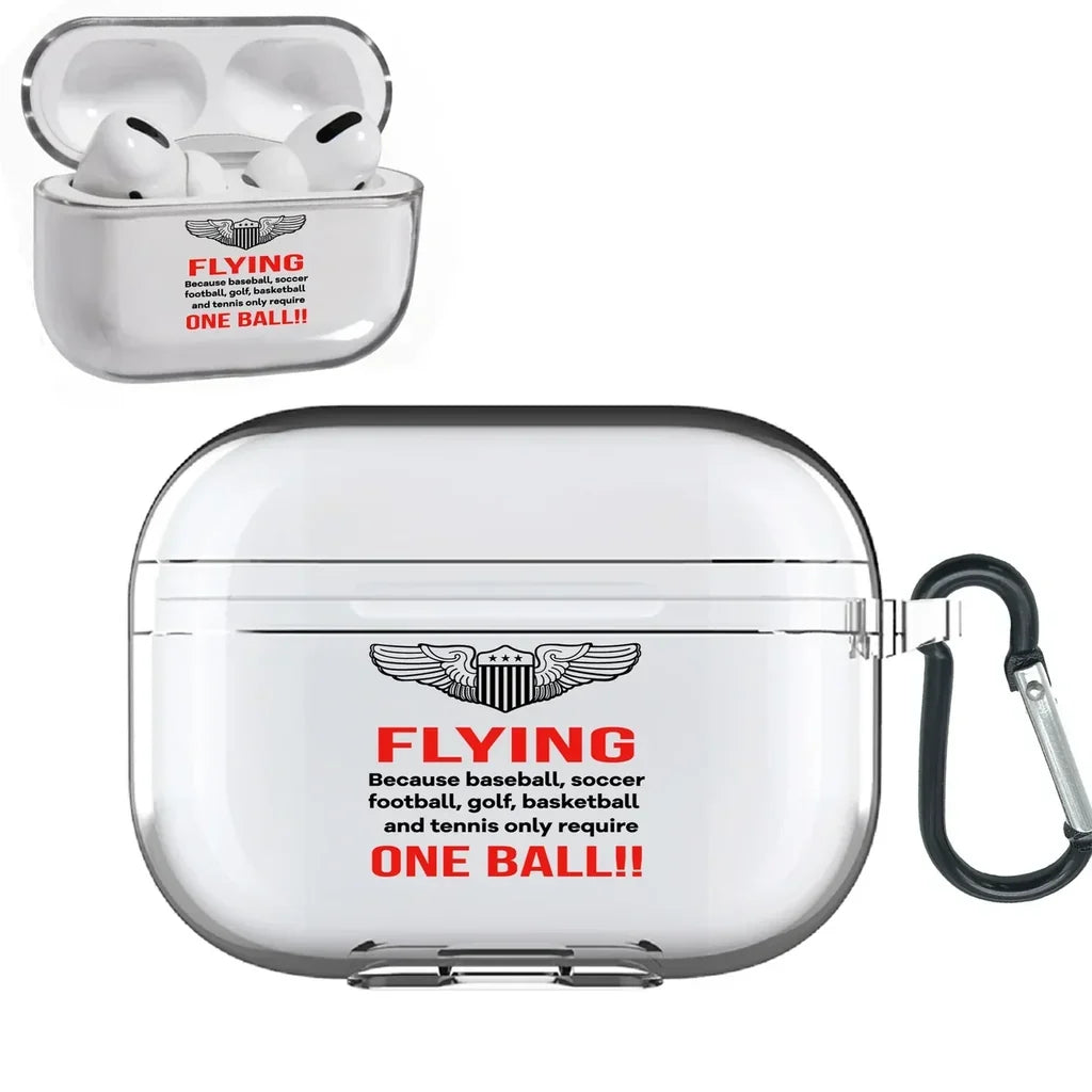 Flying One Ball AirPods Pro transparent case - With Buckle