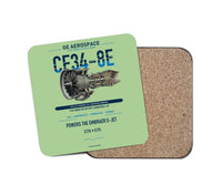 Thumbnail for CF34-8E design on light green 1 piece coaster