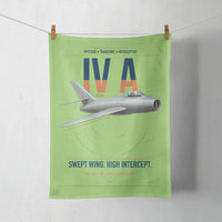 Thumbnail for Dassault Mystère IV A design on light green towel