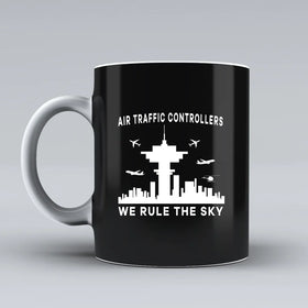 Air Traffic Controllers - We Rule The Sky Ceramic White Mugs