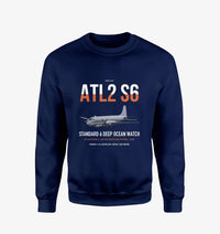 Thumbnail for Atlantique 2 Standard 6 design on navy blue sweatshirt