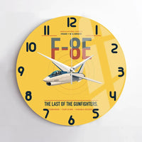 Thumbnail for F-8E Crusader design on yellow no frame wall clock