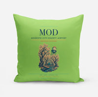 Thumbnail for Modesto City-County Airport (MOD) design on light green pillow