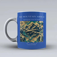 Thumbnail for VINTAGE G4083 - The Mountain Airway - Ceramic Mug design on blue