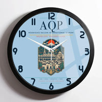 Thumbnail for Rodriguez Ballon International Airport AQP Wall-Clock Framed - Light Blue