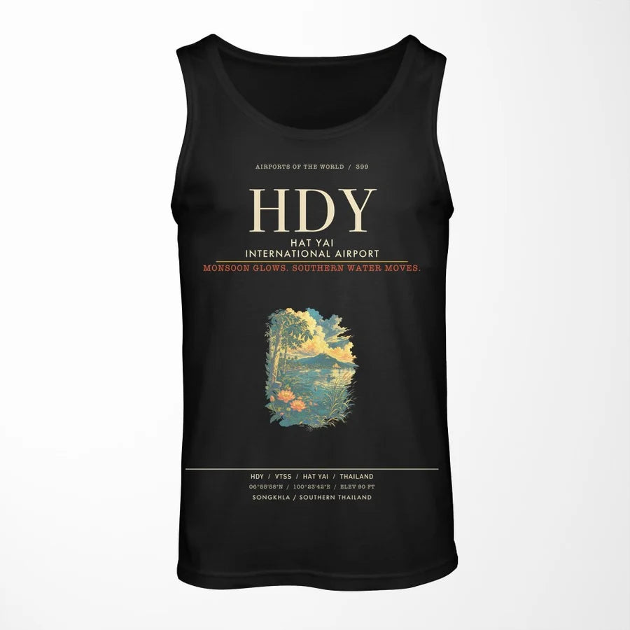 Hat Yai International Airport HDY Tank Top - Black