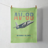 Thumbnail for AV-8B Harrier II design on light green towel
