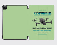Thumbnail for BRINC Responder design on light green ipad tablet case