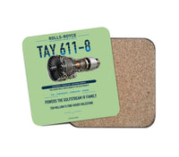 Thumbnail for TAY 611-8 design on light green 1 piece coaster