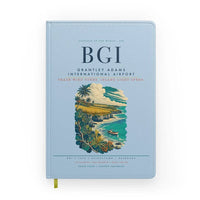 Thumbnail for Grantley Adams International Airport (BGI) design on light blue notebook
