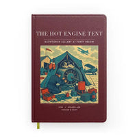 Thumbnail for VINTAGE G4356 - The Hot Engine Tent - Designed Notebooks design on darkred