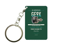 Thumbnail for GE9X Key Chain design on dark green key chain