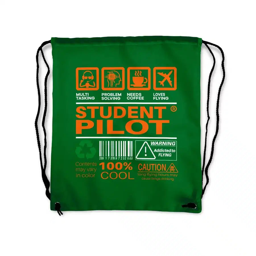 Student Pilot Label Drawstring Bag - view 4