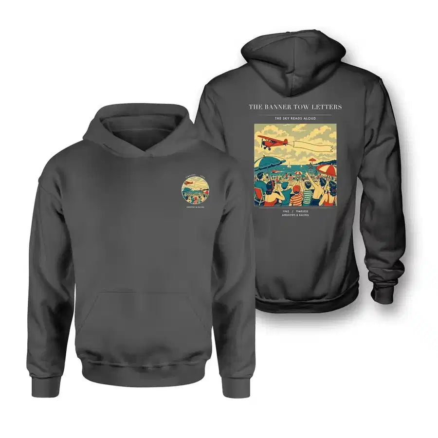 VINTAGE G4472 - The Banner Tow Letters - Double-Side Hoodie design on darkgray double side