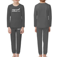 Thumbnail for The Airbus A330 children pajamas - Gray