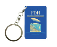 Thumbnail for Bodensee-Airport Friedrichshafen (FDH) design on blue key chain