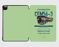 Thumbnail for CFM56-3 design on light green ipad tablet case
