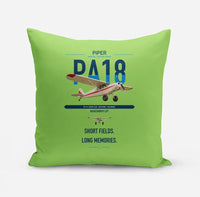 Thumbnail for Piper PA-18 Super Cub design on light green pillow
