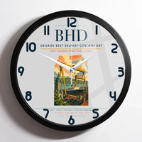 Thumbnail for George Best Belfast City Airport BHD Wall-Clock Framed - Light Gray