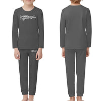 Thumbnail for Special Cessna Text children pajamas - Gray