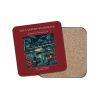 Thumbnail for The Lantern Anchorage - Designed Coasters design on dark red 1-piece