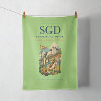 Thumbnail for Sønderborg Airport (SGD) design on light green towel