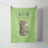 Thumbnail for Yakushima Airport (KUM) design on light green towel