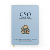 Thumbnail for Piedmont Triad International Airport (GSO) design on light blue notebook