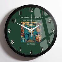 Thumbnail for VINTAGE G4235 - The Pony In The Hold - Designed Wall Clocks design on darkgreen framed