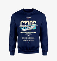 Thumbnail for Cessna 170B design on navy blue sweatshirt