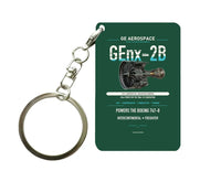 Thumbnail for GEnx-2B Key Chain design on dark green key chain
