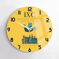 Thumbnail for Shaheed Bhagat Singh International Airport (IXC) design on yellow no frame wall clock